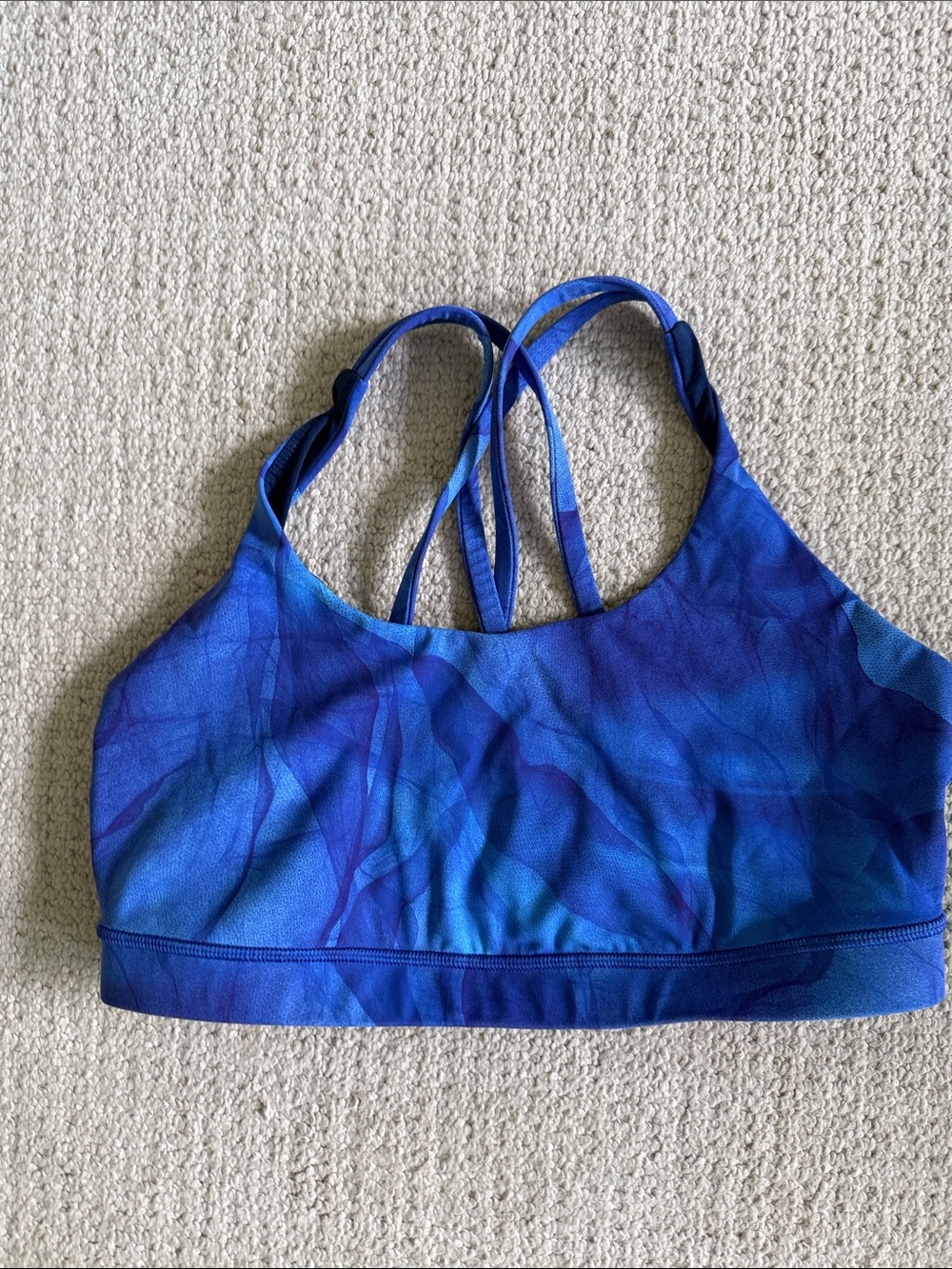 lululemon athletica Blue energy Sports Bra
